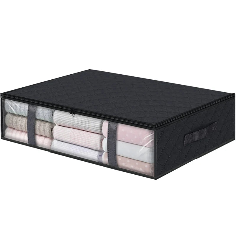 Conteneurs de rangement pliables sous le lit, avec fenêtre transparente, organisateurs de jouets sous le lit et sacs de rangement pour vêtements, bacs de rangement pour placard by Sirius Flow