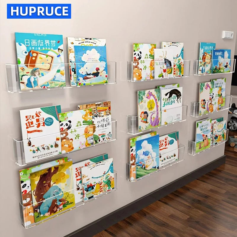 Organisateur livre d'images vitrine bibliothèque mur pour enfants derrière la porte lecture Magazine stockage tenture murale étagère by Sirius Flow