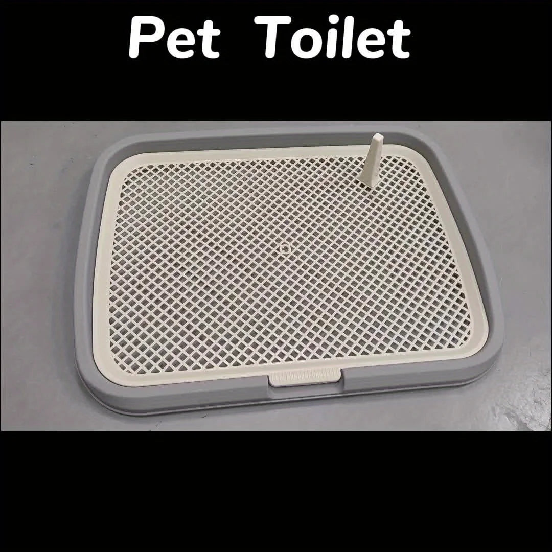 Pot de toilette en plastique réutilisable pour animaux de compagnie, support de pipi pour chien avec filet parfait by Sirius Flow