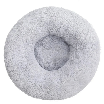 Lit rond en peluche super doux pour animaux de compagnie, lit pour grand chien, maison pour chat, long, moyen, sommeil chaud, hiver, 40-90cm by Sirius Flow