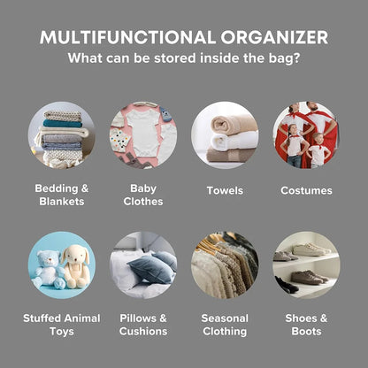 Conteneurs de rangement pliables sous le lit, avec fenêtre transparente, organisateurs de jouets sous le lit et sacs de rangement pour vêtements, bacs de rangement pour placard by Sirius Flow