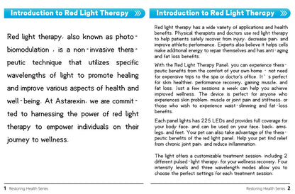 Astarexin – panneau de thérapie à la lumière rouge, dispositif LED Anti-inflammatoire pour le visage, soins de la peau, lampe 660nm850nm pour soulager la douleur Anti-âge by Sirius Flow