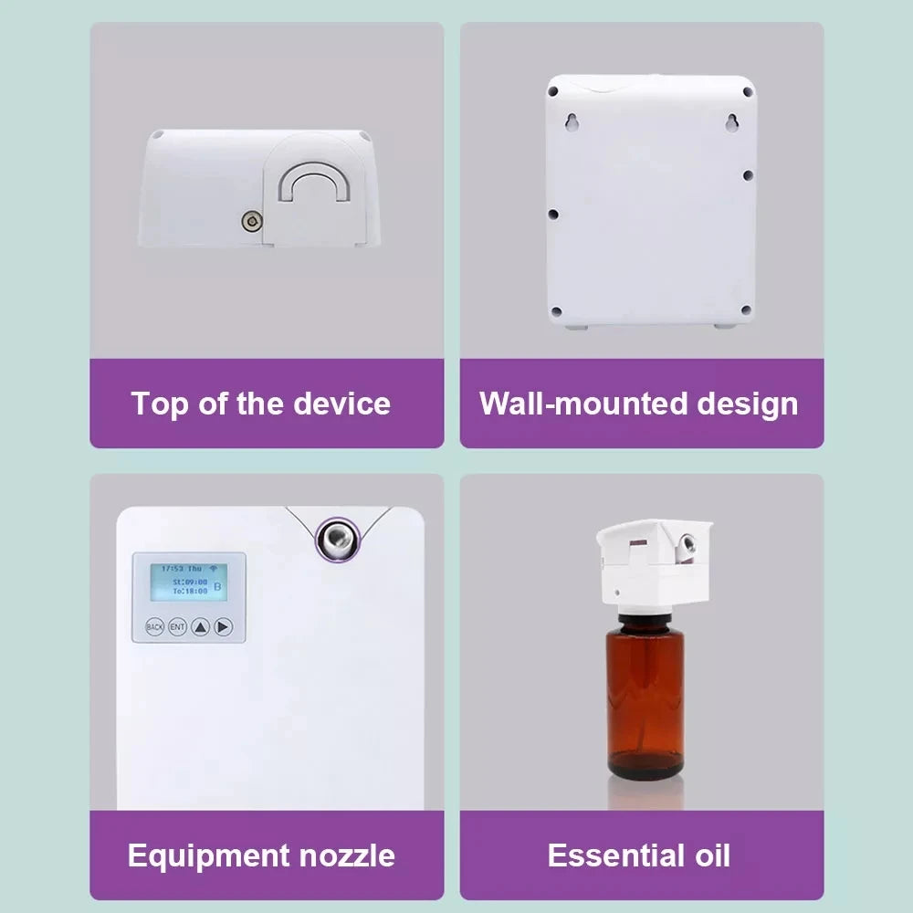 Diffuseur d'arôme pour désodorisant domestique, pulvérisateur d'aromathérapie, dispositif de parfum d'hôtel, Machine de parfum de pièce intelligente, contrôle par application by Sirius Flow