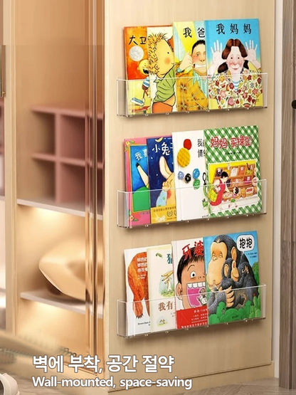 Organisateur livre d'images vitrine bibliothèque mur pour enfants derrière la porte lecture Magazine stockage tenture murale étagère by Sirius Flow
