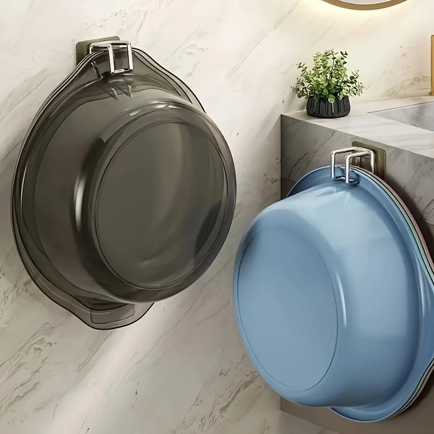 Crochet De Lavabo Acier Inoxydable Sans Poinçon Porte Serviettes Suspendu - Sirius Flow 