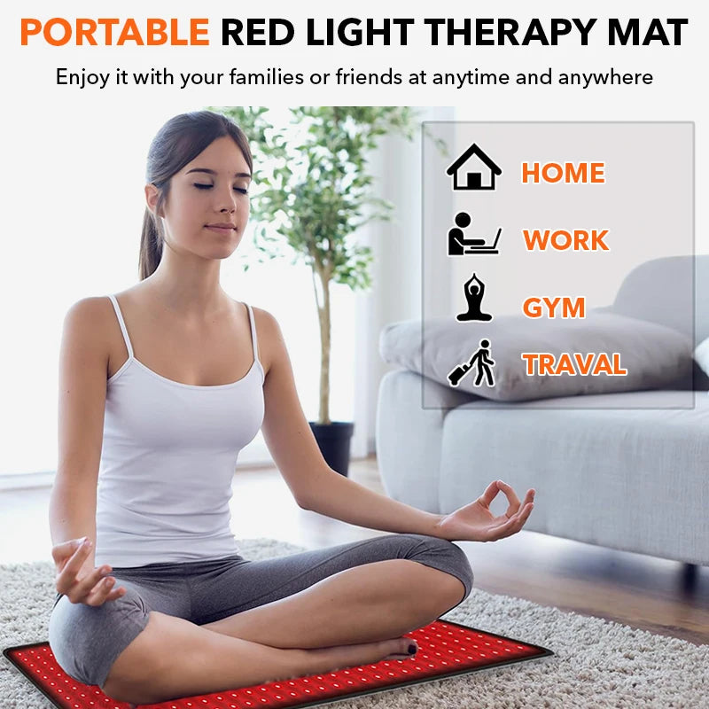 Coussin de thérapie par la lumière rouge et infrarouge, dispositifs de beauté LED 360psc 660nm 720psc 850nm, thérapie par la lumière infrarouge rouge by Sirius Flow