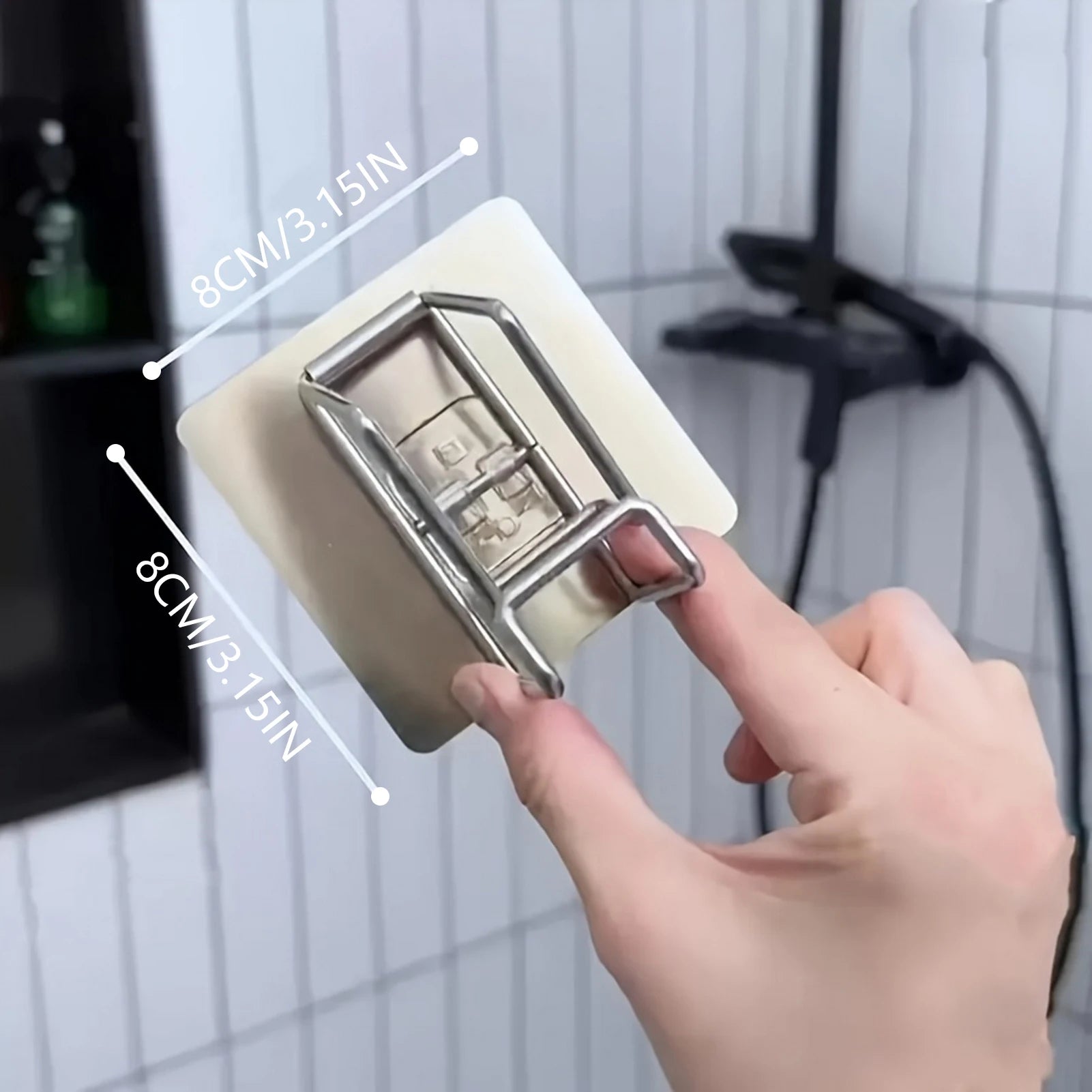 Crochet De Lavabo Acier Inoxydable Sans Poinçon Porte Serviettes Suspendu - Sirius Flow 