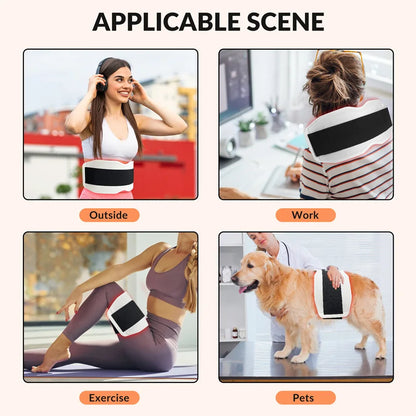 Dispositif de ceinture de coussin chauffant à lumière rouge LED infrarouge portable, photothérapie du cou et initié, 660nm, 850nm, 940nm, corps, instituts by Sirius Flow