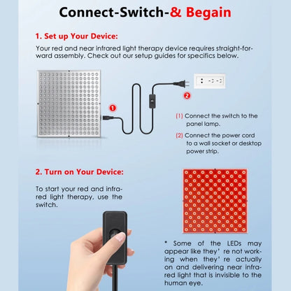 Lampe de panneau de thérapie à la lumière rouge à LED pour le visage, soins de la peau anti-âge, beauté du corps, outils de thérapie fongique, 225 by Sirius Flow