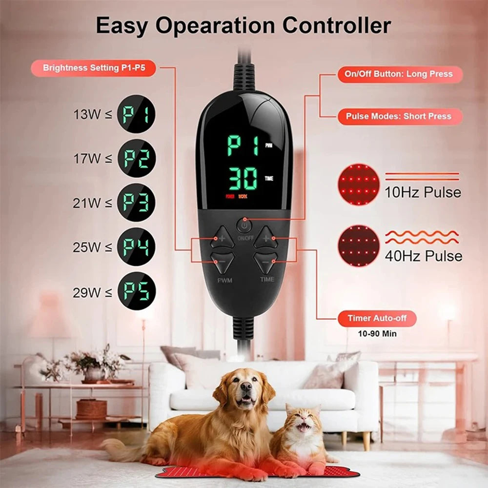 Coussin de thérapie par la lumière infrarouge rouge à 210 led, dispositifs de beauté pour le visage, le corps, le dos, les genoux, les mains et les pieds, coussin chauffant Portable 660nm 850nm by Sirius Flow