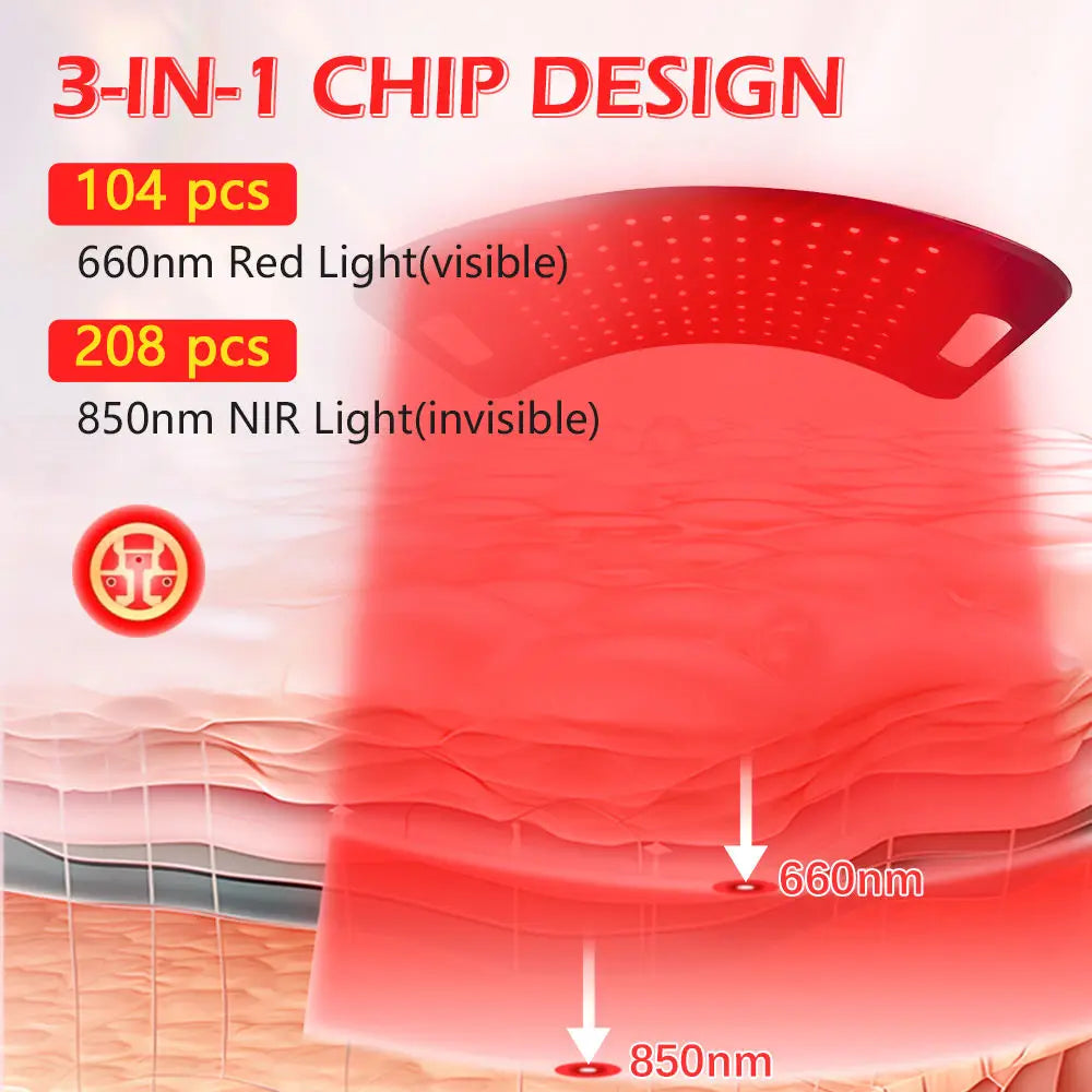 Lampe de luminothérapie rouge, dispositif de lumière infrarouge proche profonde de 660 et 850 nm avec support réglable et support de bureau pour le visage et le corps complet by Sirius Flow