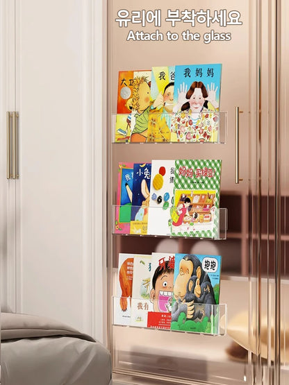 Organisateur livre d'images vitrine bibliothèque mur pour enfants derrière la porte lecture Magazine stockage tenture murale étagère by Sirius Flow