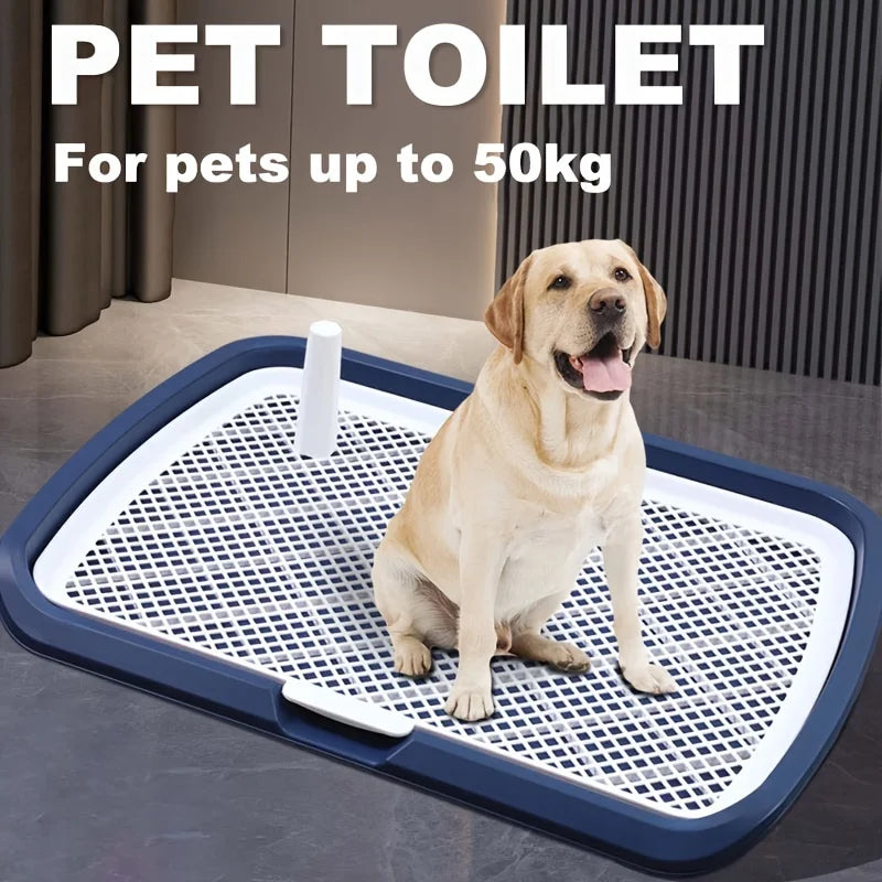 Pot de toilette en plastique réutilisable pour animaux de compagnie, support de pipi pour chien avec filet parfait by Sirius Flow