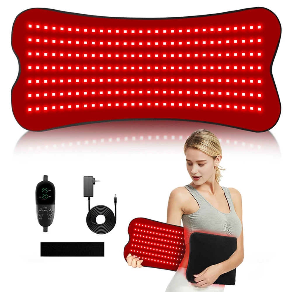 Coussin de thérapie par la lumière infrarouge rouge à 210 led, dispositifs de beauté pour le visage, le corps, le dos, les genoux, les mains et les pieds, coussin chauffant Portable 660nm 850nm by Sirius Flow
