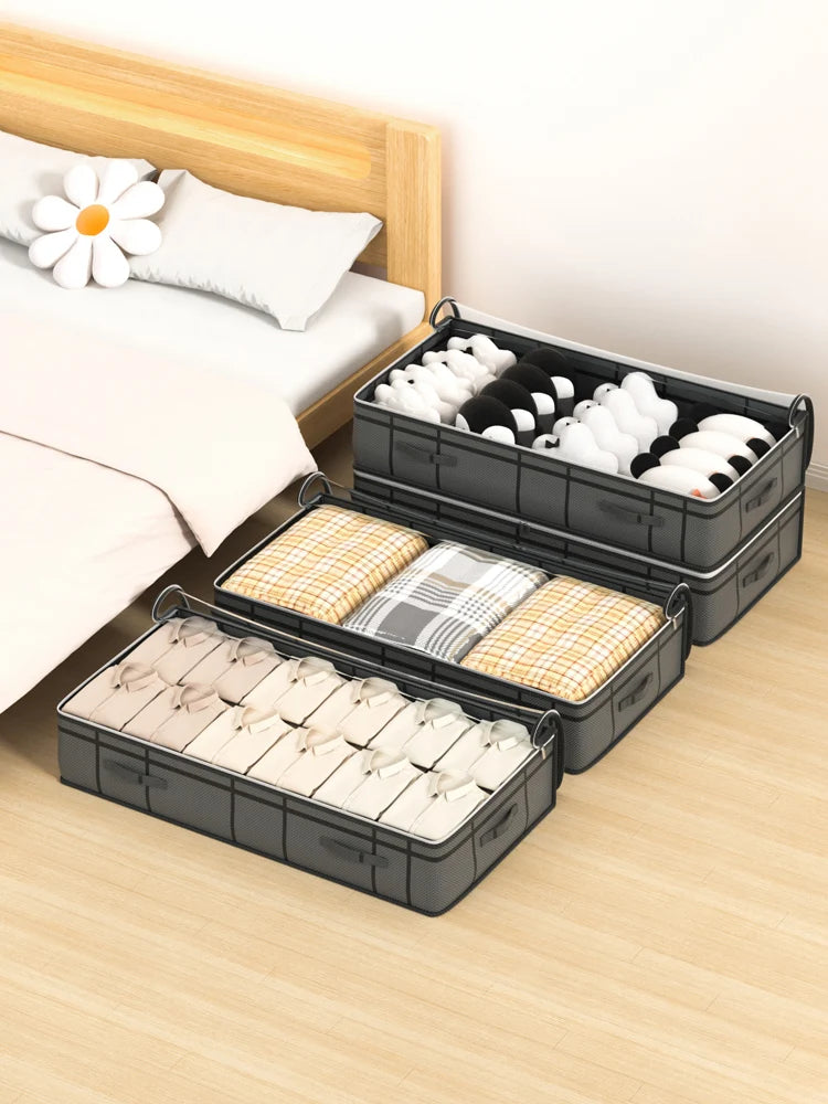 Grand sac de rangement pour vêtements sous le lit, 1 pièce, sac de rangement pliable pour vêtements, couette, sac pour chien, sac de rangement pour dortoir de chambre à coucher by Sirius Flow