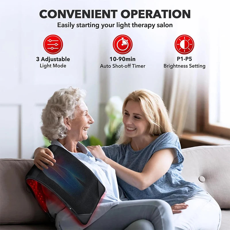 Coussin de thérapie par la lumière rouge et infrarouge, dispositifs de beauté LED 360psc 660nm 720psc 850nm, thérapie par la lumière infrarouge rouge by Sirius Flow