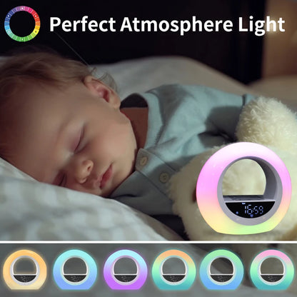 Réveil lumineux avec Simulation de lever du soleil, Radio FM, veilleuse, sons naturels, aide au sommeil pour enfants, dormeurs lourds by Sirius Flow