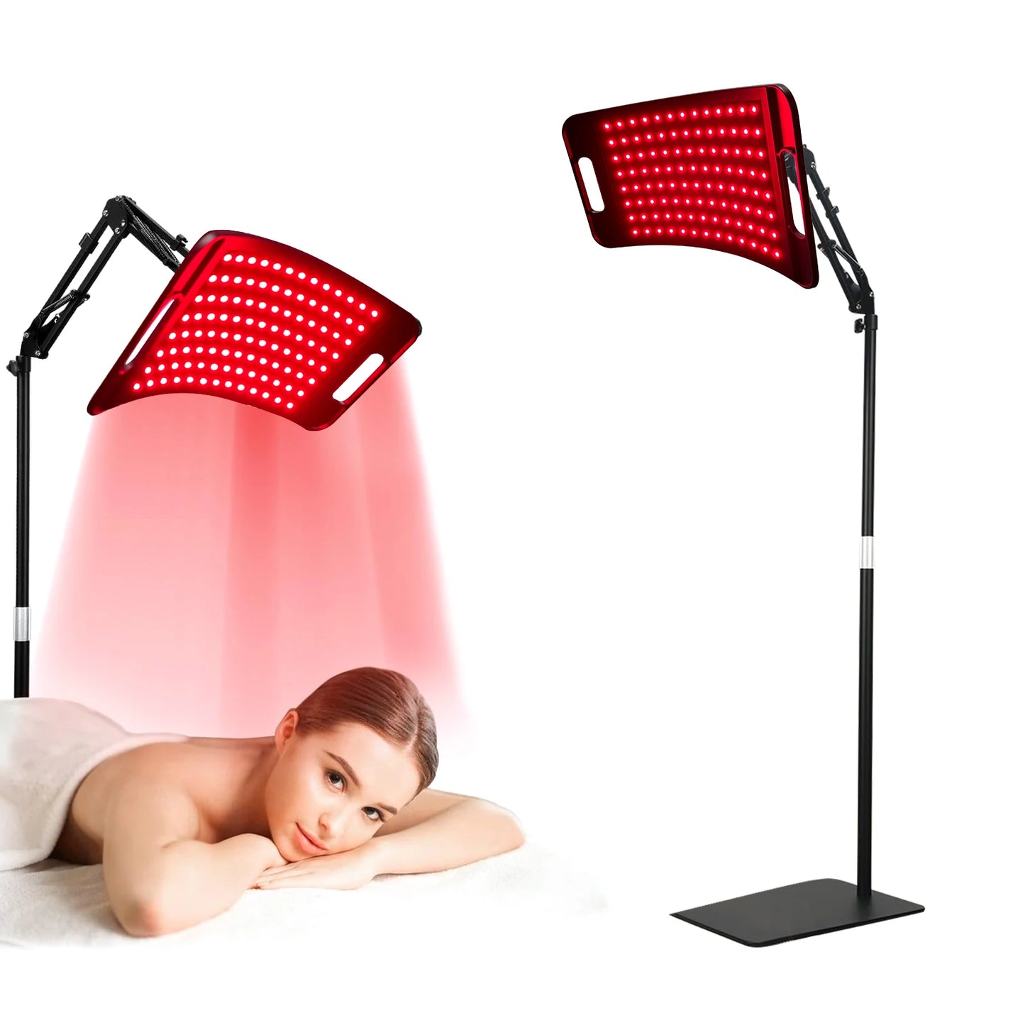 Lampe à lumière rouge pour le corps, panneau de lumière infrarouge avec support, lumière rouge 660nm et dispositif de lumière proche infrarouge 850nm by Sirius Flow