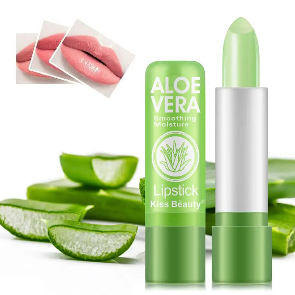 Baume Lèvres Hydratant Aloe Vera Couleur Changeante Longue Durée Soin Maquillage - Sirius Flow 