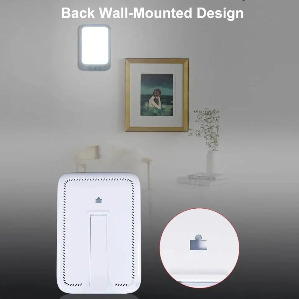 Lampe LED à lumière du jour 20000 Lux, lampe de thérapie à la lumière fraîche et chaude contre la dépression, 3 couleurs de lumière, 5 niveaux de luminosité, commande tactile by Sirius Flow