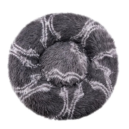 Lit rond en peluche super doux pour animaux de compagnie, lit pour grand chien, maison pour chat, long, moyen, sommeil chaud, hiver, 40-90cm by Sirius Flow