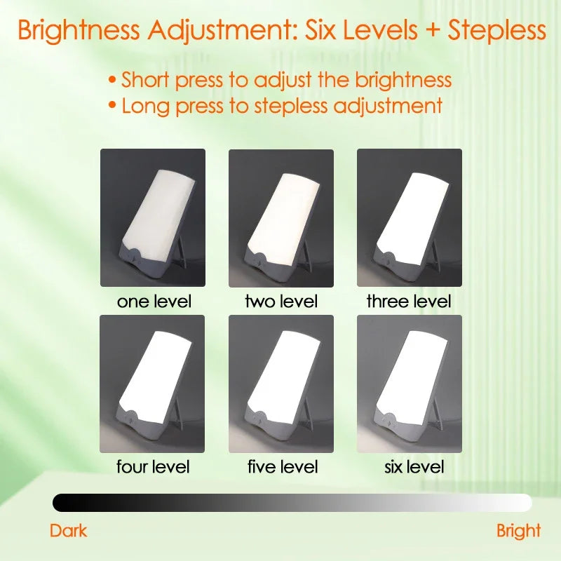 Lampe de photothérapie à LED pour trouble affectif à la lumière du jour bionique, veilleuse de thérapie fatiguée sans liste, gradation en continu, lampe d'instituts, SAD by Sirius Flow