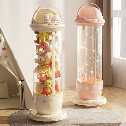 Boîte de rangement de poupées d'astronaute, boîtes de rangement de jouets en peluche pour enfants, plastique Transparent en peluche, rangement à domicile, poubelle à fermeture éclair by Sirius Flow