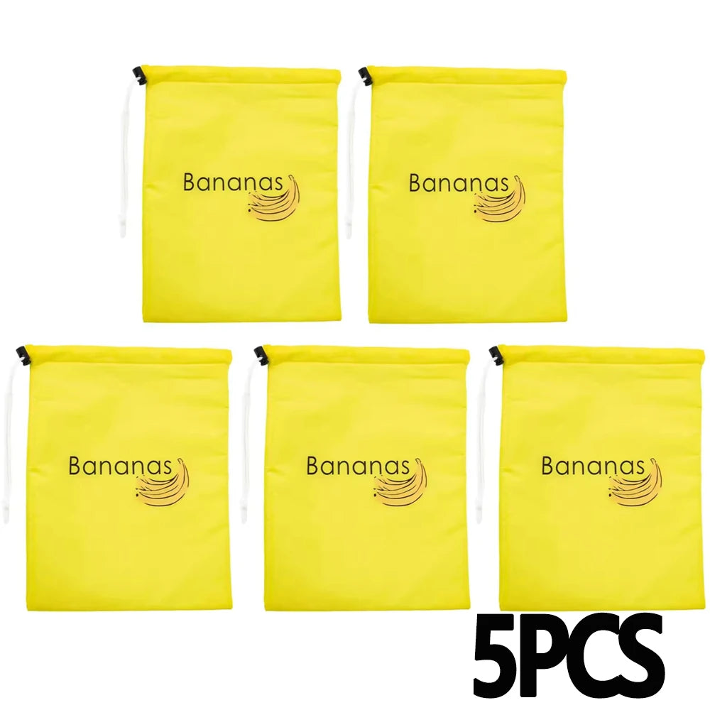 Sacs De Rangement Pour Banane Jaune Avec Cordon Serrage 1 2 3 5 Pièces - Sirius Flow 