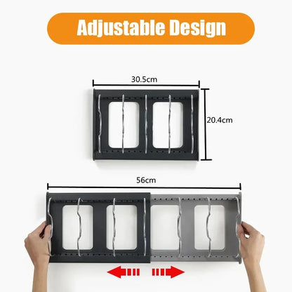 Rangement extensible en acier inoxydable T1, support d'armoire de cuisine pour casserole, couvercle de casserole, planche à découper, vaisselle de séchage d'ustensiles de cuisine, évaluation T1 by Sirius Flow