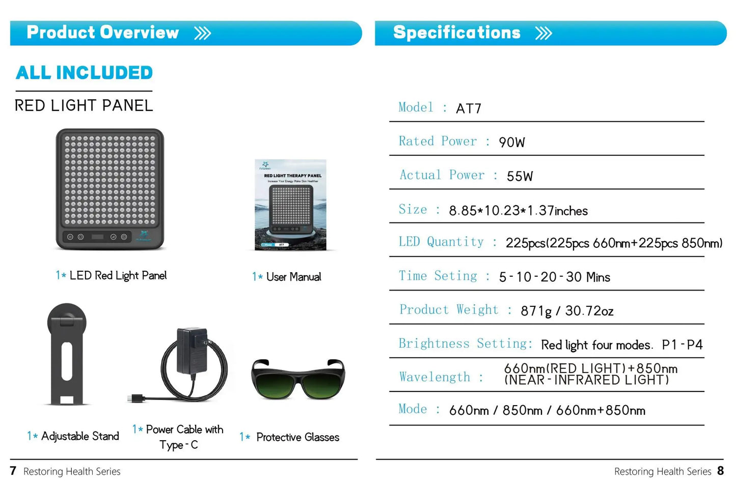 Astarexin – panneau de thérapie à la lumière rouge, dispositif LED Anti-inflammatoire pour le visage, soins de la peau, lampe 660nm850nm pour soulager la douleur Anti-âge by Sirius Flow