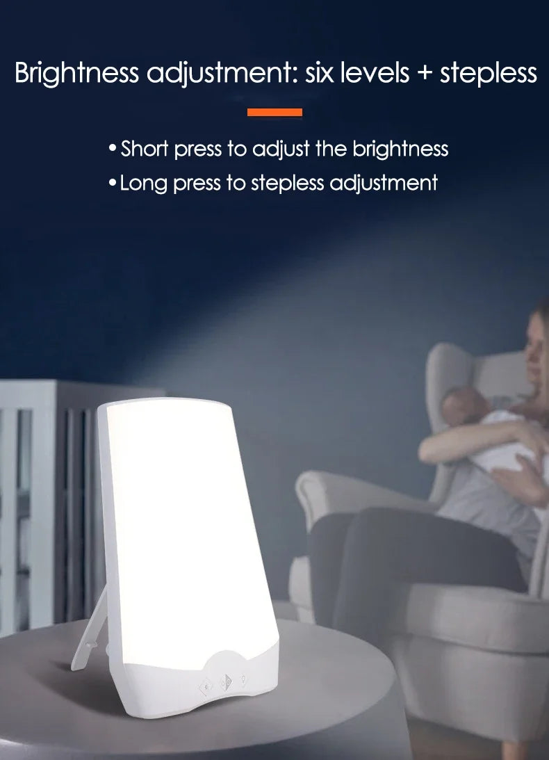 Lampe de photothérapie à LED pour trouble affectif à la lumière du jour bionique, veilleuse de thérapie fatiguée sans liste, gradation en continu, lampe d'instituts, SAD by Sirius Flow