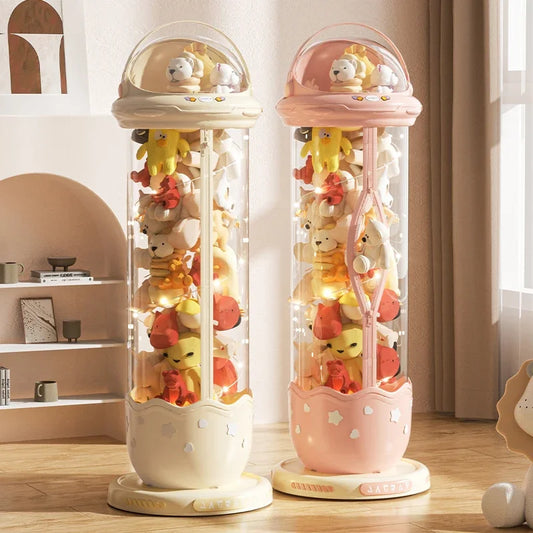 Boîte de rangement de poupées d'astronaute, boîtes de rangement de jouets en peluche pour enfants, plastique Transparent en peluche, rangement à domicile, poubelle à fermeture éclair by Sirius Flow