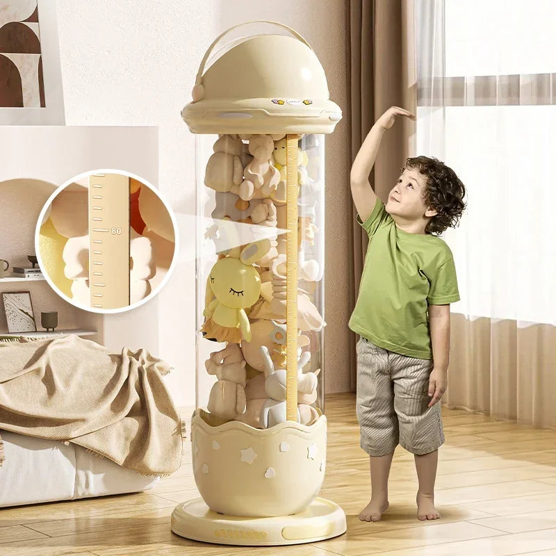 Boîte de rangement de poupées d'astronaute, boîtes de rangement de jouets en peluche pour enfants, plastique Transparent en peluche, rangement à domicile, poubelle à fermeture éclair by Sirius Flow