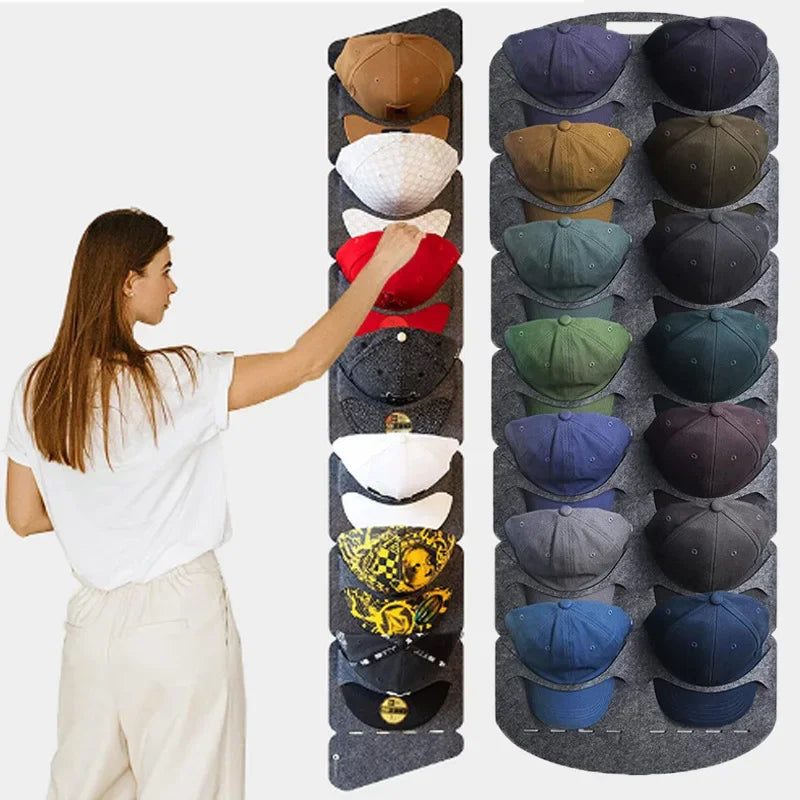 Feutre chapeau support de rangement support de casquette sac mural Clip organisateur placard Baseball visière voyage casquette organisateur mural porte-chapeaux nouveau by Sirius Flow