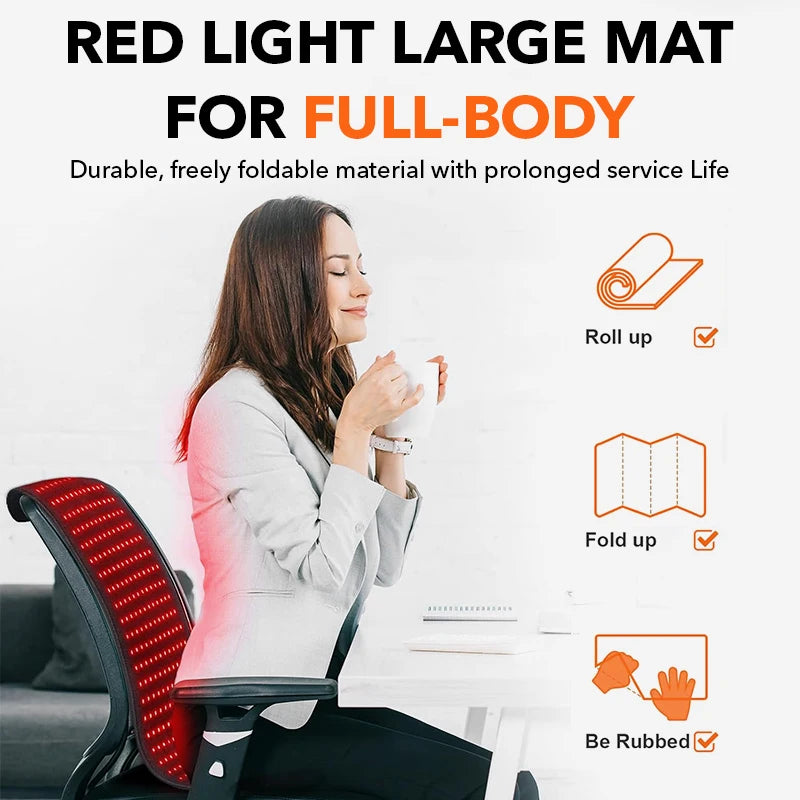 Coussin de thérapie par la lumière rouge et infrarouge, dispositifs de beauté LED 360psc 660nm 720psc 850nm, thérapie par la lumière infrarouge rouge by Sirius Flow