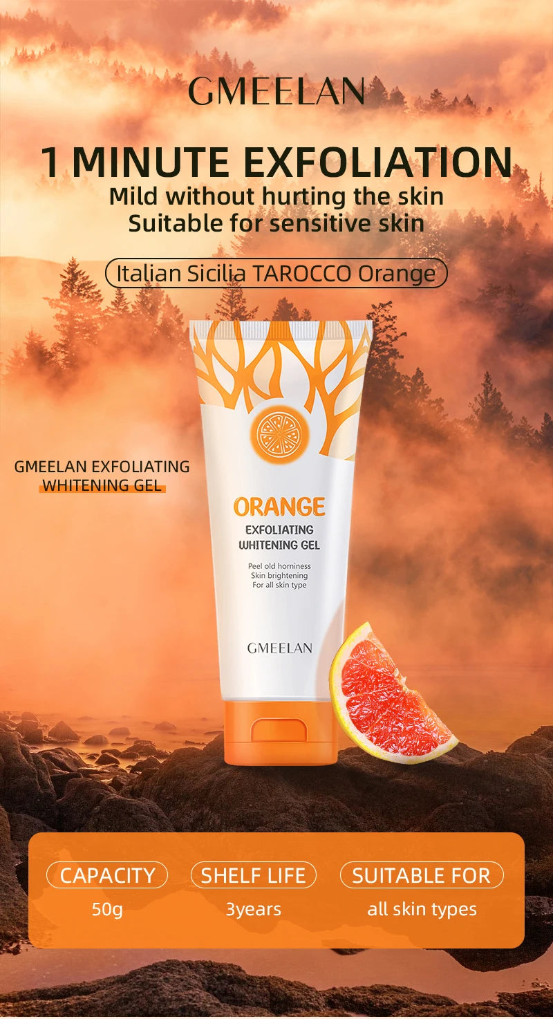 Gel exfoliant Orange dissolvant de taches morts éclaircir Peeling 50g réparation douce gommage blanchir hydratant soin de la peau coréen by Sirius Flow