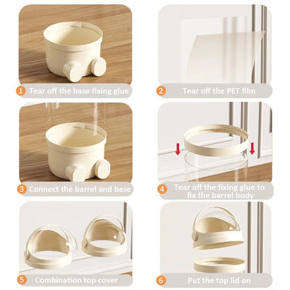 Boîte de rangement de poupées, Organization de jouets, Tube de rangement de jouets en peluche, baril de rangement en plastique Transparent, organisateur de jouets pour enfants by Sirius Flow