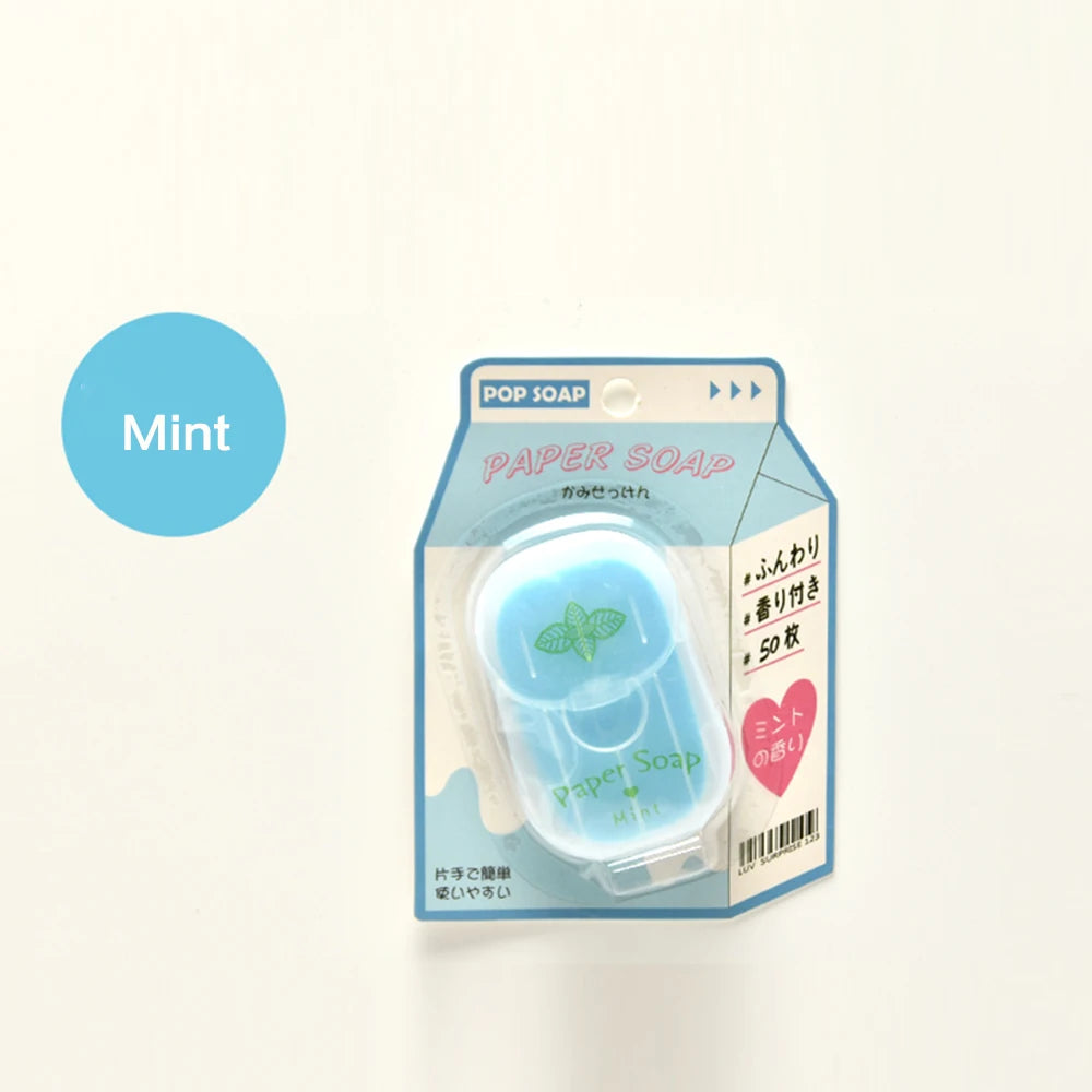 Feuilles De Savon Portables Sans Alcool Pour Voyage Pour Mains Hygiéniques 50 Feuilles - Sirius Flow 