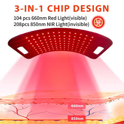 Lampe à lumière rouge pour le corps, panneau de lumière infrarouge avec support, lumière rouge 660nm et dispositif de lumière proche infrarouge 850nm by Sirius Flow