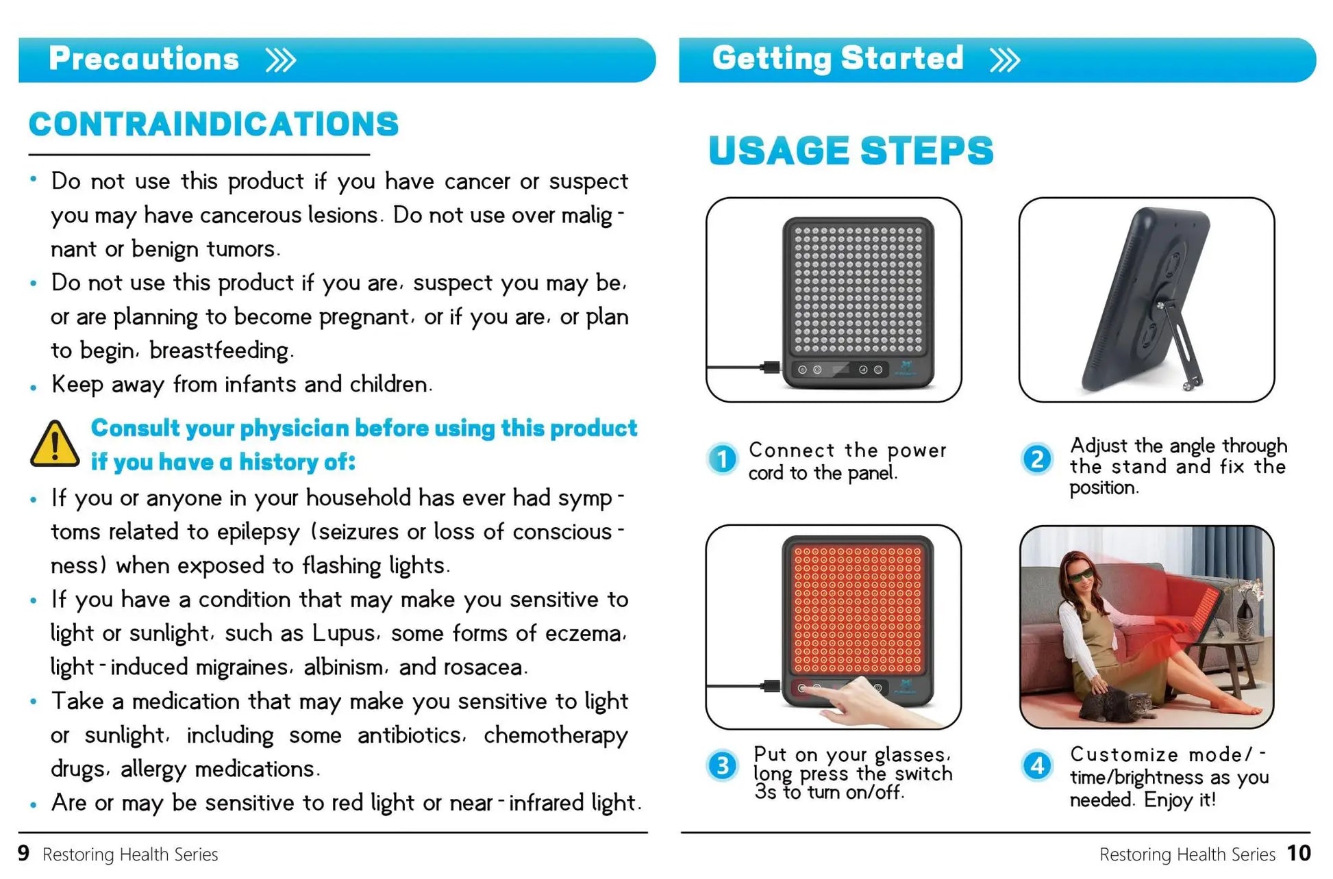 Astarexin – panneau de thérapie à la lumière rouge, dispositif LED Anti-inflammatoire pour le visage, soins de la peau, lampe 660nm850nm pour soulager la douleur Anti-âge by Sirius Flow