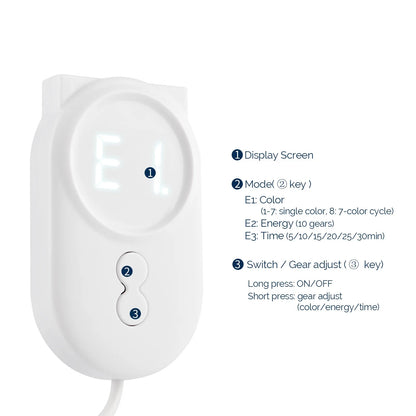 Foreverlily visage cou Silicone masque LED 7 couleurs lumière LED photonique thérapie 3D Flexible masque de beauté du visage peau éclaircir soins de la peau by Sirius Flow