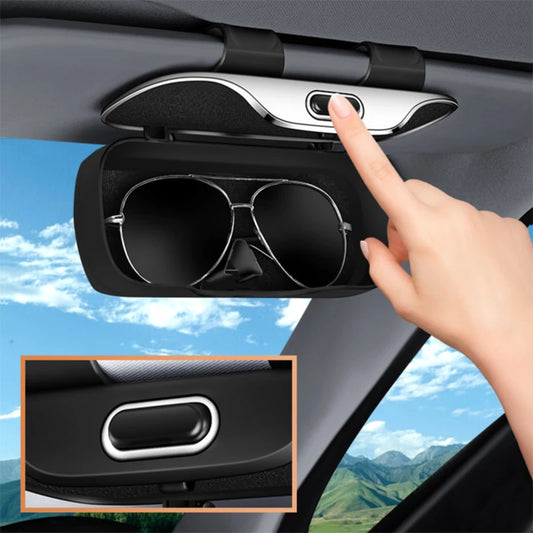 Etui À Lunettes Pour Visière Voiture ABS Haut De Gamme Flocage Intérieur Doux Anti Rayures Pour Conducteurs - Sirius Flow 