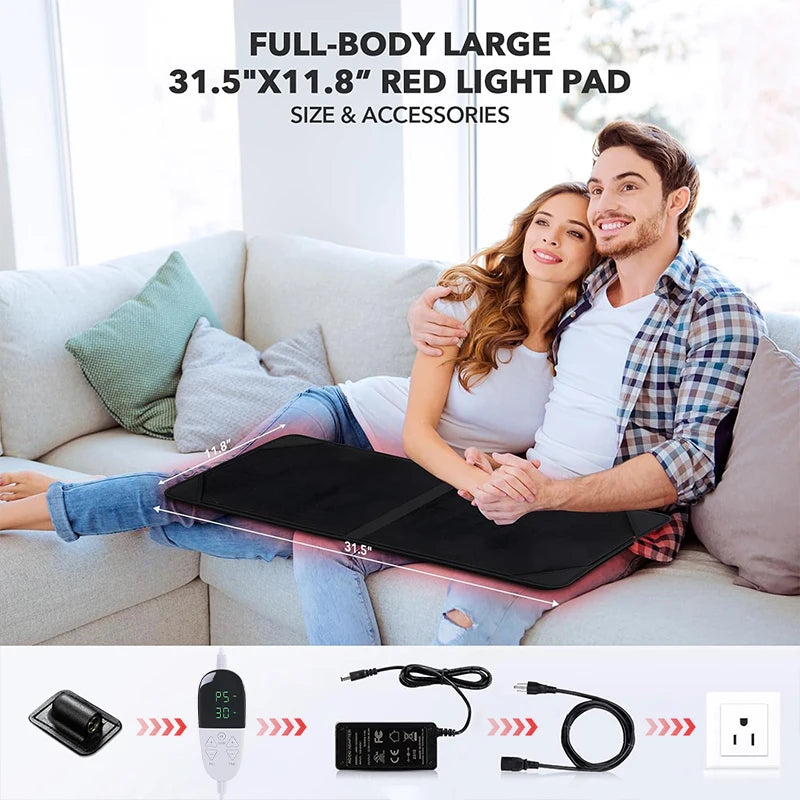 Coussin de thérapie par la lumière rouge et infrarouge, dispositifs de beauté LED 360psc 660nm 720psc 850nm, thérapie par la lumière infrarouge rouge by Sirius Flow