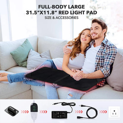 Coussin de thérapie par la lumière rouge et infrarouge, dispositifs de beauté LED 360psc 660nm 720psc 850nm, thérapie par la lumière infrarouge rouge by Sirius Flow