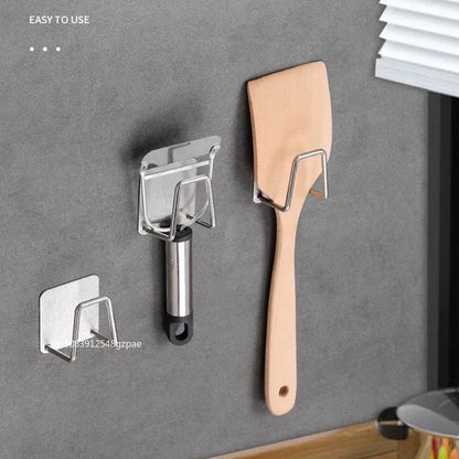 Porte-éponges d'évier de cuisine en acier inoxydable, égouttoir auto-adhésif, support de séchage, crochets muraux de cuisine, organisateur de rangement d'accessoires by Sirius Flow