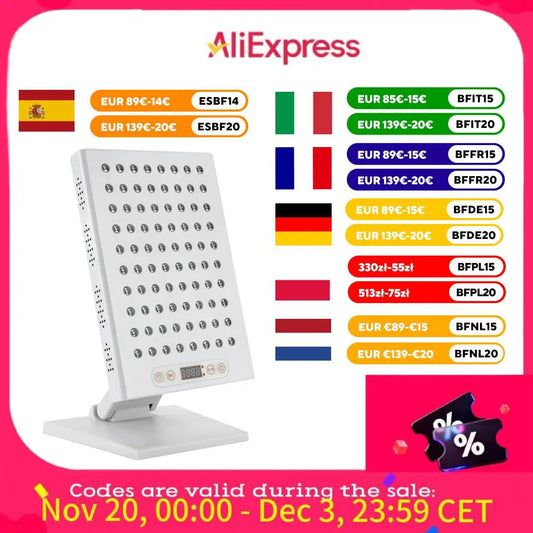 Lampe chauffante infrarouge rouge, soulagement et lissage de la peau, traitement physique à domicile, 30 ° Angle de faisceau, irradiation 3 m2, minuterie 1-30 minutes, portable by Sirius Flow