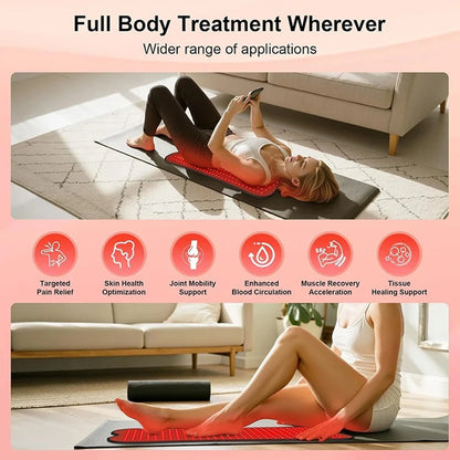 Coussin de thérapie par la lumière infrarouge rouge à 210 led, dispositifs de beauté pour le visage, le corps, le dos, les genoux, les mains et les pieds, coussin chauffant Portable 660nm 850nm by Sirius Flow