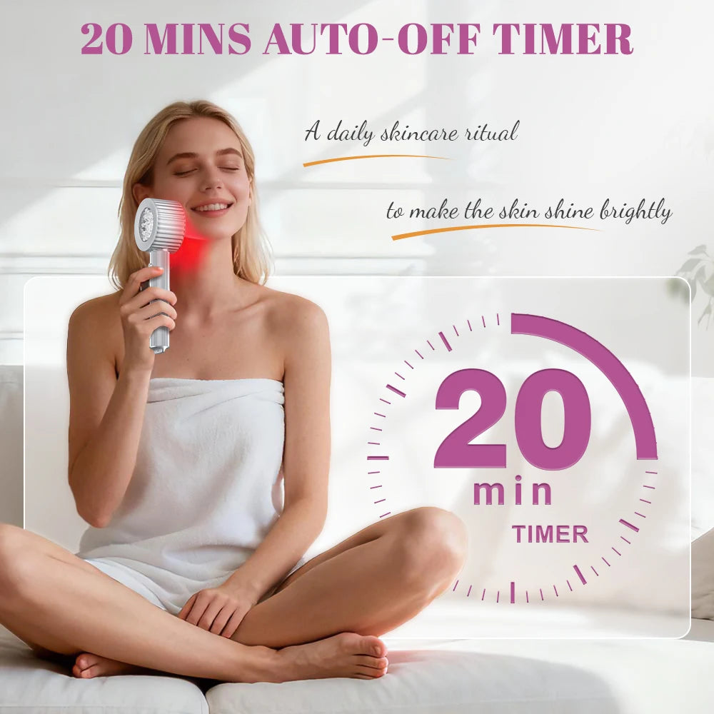 24 pièces led thérapie par la lumière rouge lumière infrarouge électrique lampe Portable stylo 660nm pour le visage et le corps 460nm thérapie par la lumière bleue 4500mAH by Sirius Flow