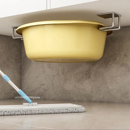 Porte-éponges d'évier de cuisine en acier inoxydable, égouttoir auto-adhésif, support de séchage, crochets muraux de cuisine, organisateur de rangement d'accessoires by Sirius Flow