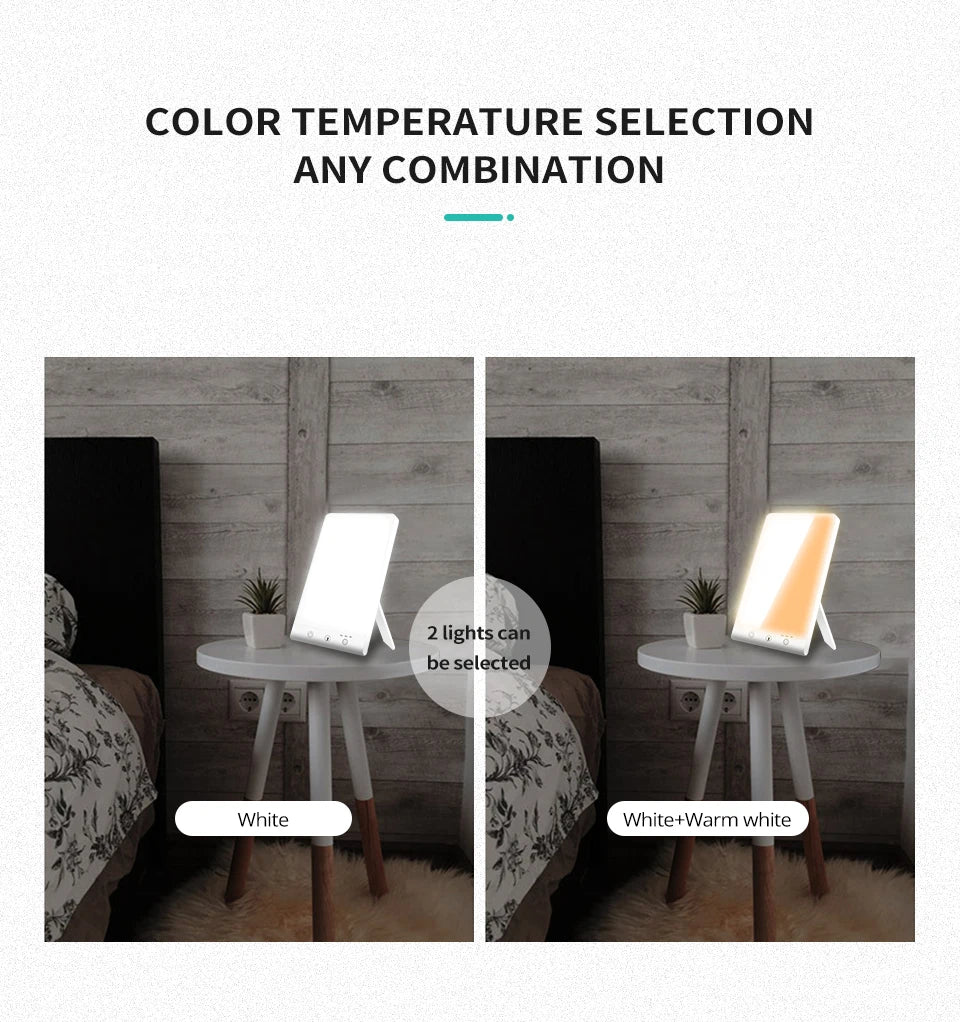 Lampe de thérapie à la lumière triste 5V, traitement des troubles affactifs saisonniers, photothérapie bionique, dépression de la lumière du soleil, lampe Anti-fatigue by Sirius Flow